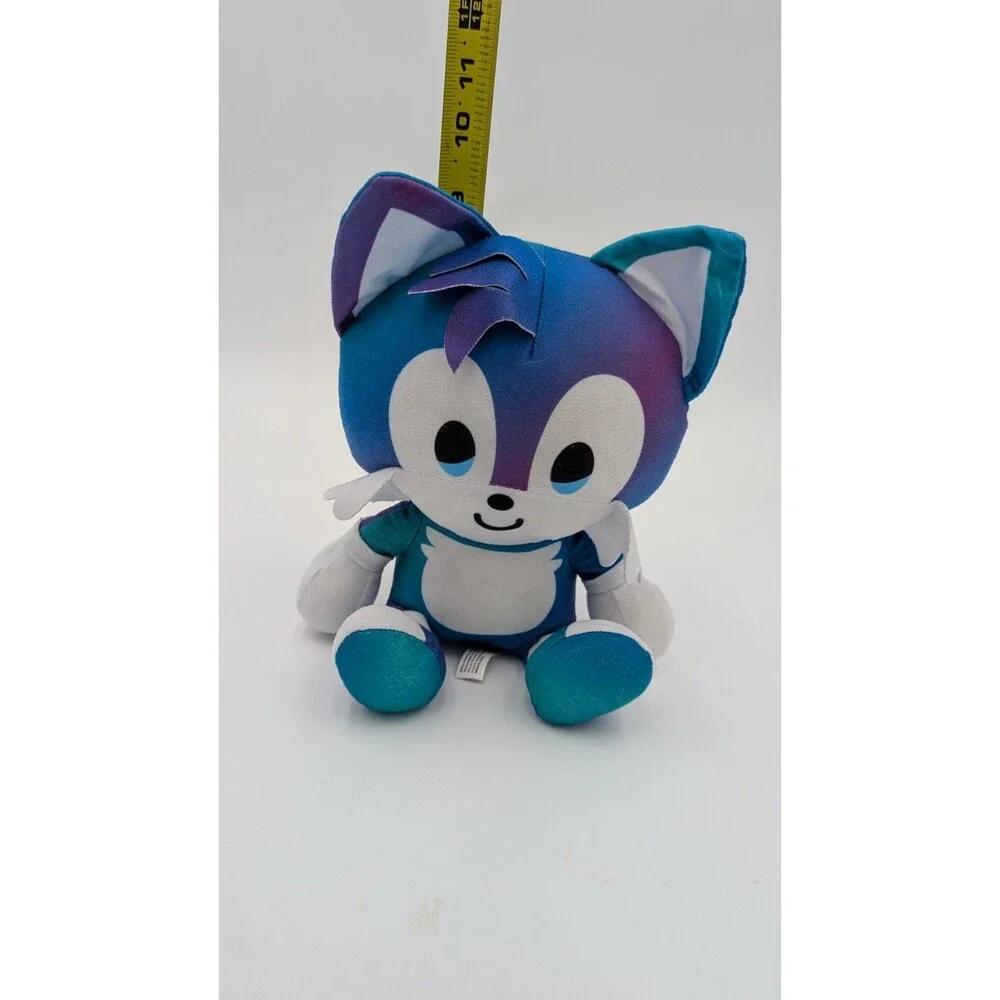 Sonic Emoji Tails Blue Gradient Big Head Plush Toy Factory Sega